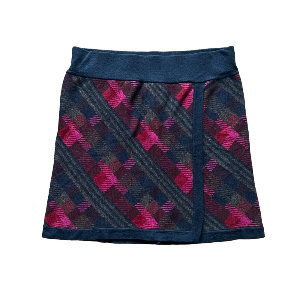 Title Nine Wool Skirt That’s A Wrap Plaid Golf Medium